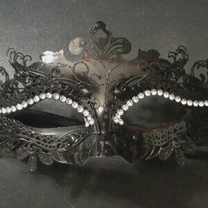 NEW!! Womans Venetian Rhinestone Masquerade Mask for Party, Eye Mask, Prom, Ball